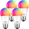 WB5-4W:  Smart Bulb, Wifi Light Bulbs, Color Changing Light Bulb, Smart Light Bulbs Work with Alexa & Google Assistant, A19 RGB Alexa Light Bulb, Rgb+Wnite, Dimmable LED Light Bulbs, 4 Pack